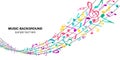 Music note music music background vector illustration pop and cool colorful abstract